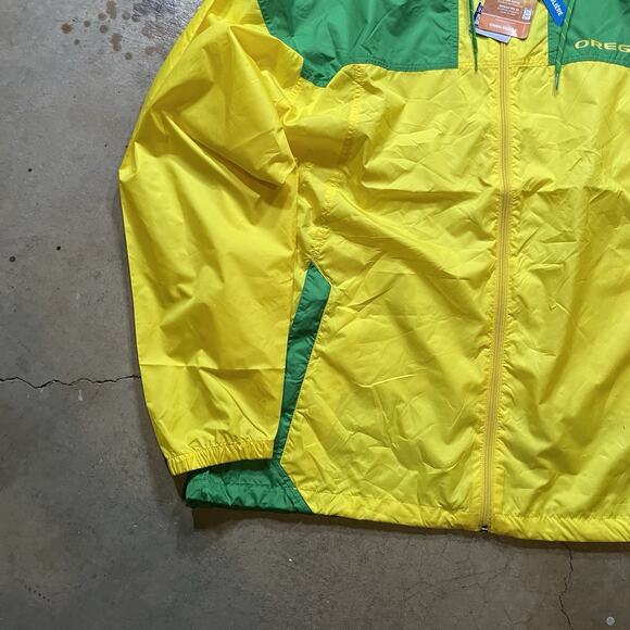Columbia Men Flash Challenger Windbreaker Jacket Oregon Ducks Sz XL - Picture 3 of 6